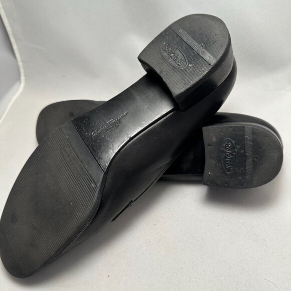 Chunky Vara Bow loafer - Women | Ferragamo Ferragamo Sport Womans Loafers Black Matte Leather Size 8.5 2A (Narrow)